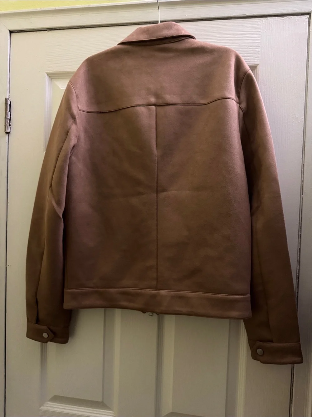 NWT Men’s EXPRESS Faux Suade Trucker Jacket size SMALL (36-38)